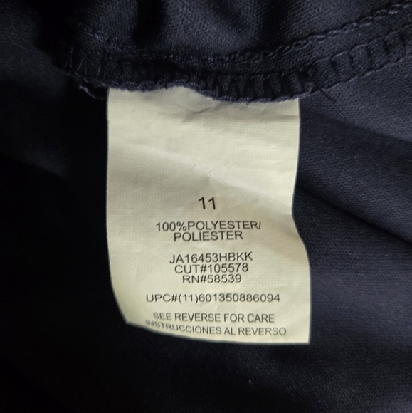 Speechless Blue and Cream Sleeveless Scoop Neck Mini Dress Size 11 - Picture 4 of 5